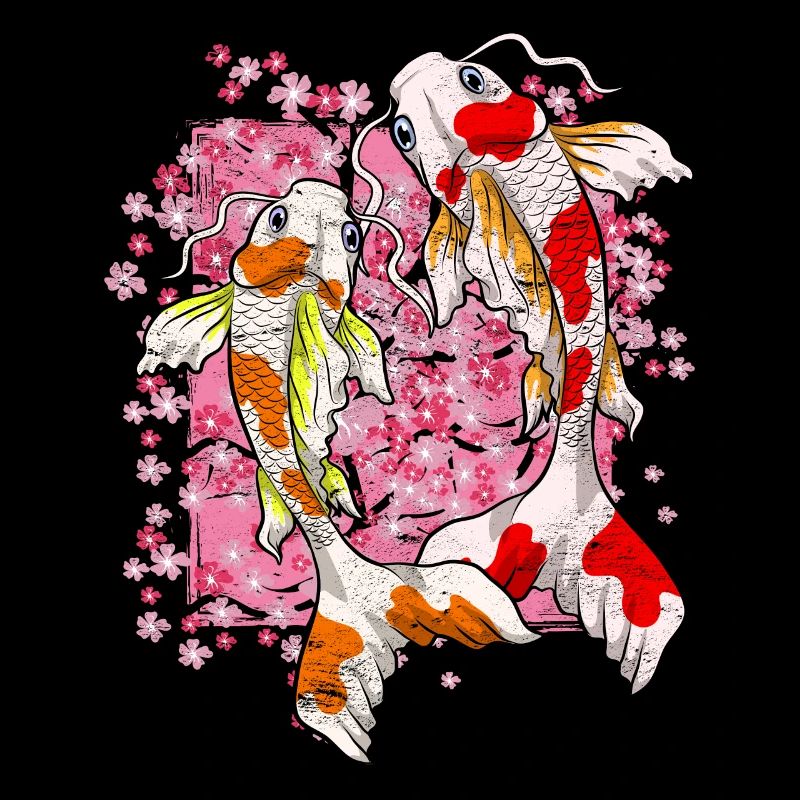 Sakura Koi Fish Cadeau Fleur de Cerisier Koi Carpe