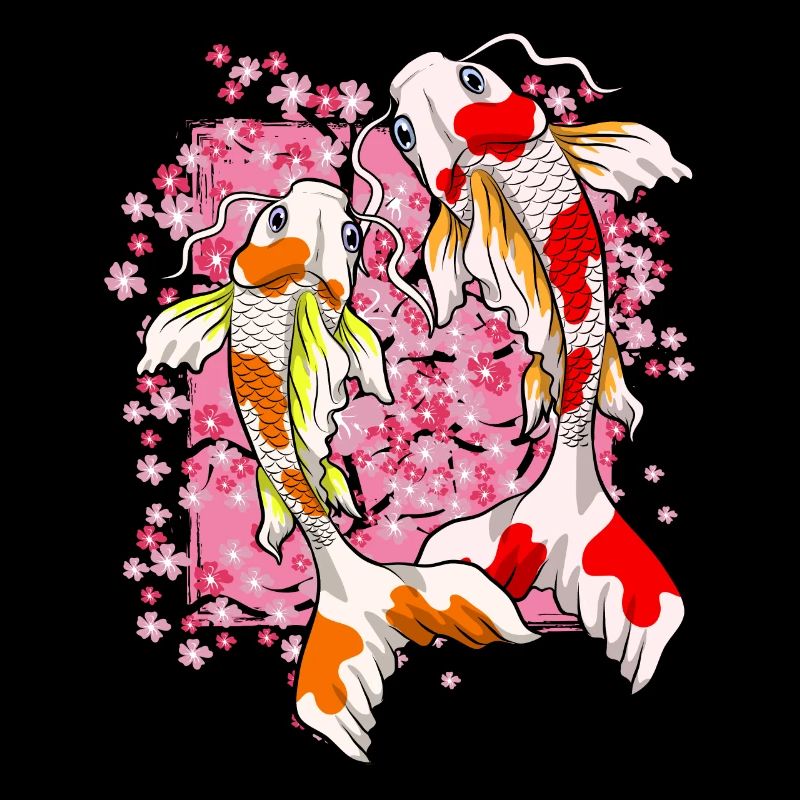 Cherry Blossom Koi Fish Gift Sakura Koi Carp