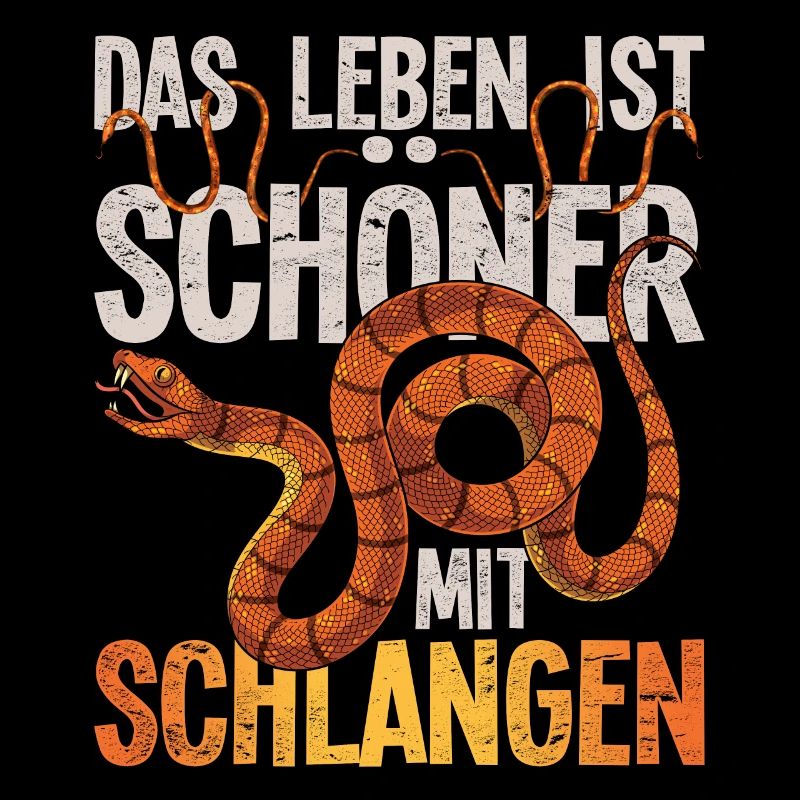 Raubtier Tier Das Leben ist schöner mit Schlangen