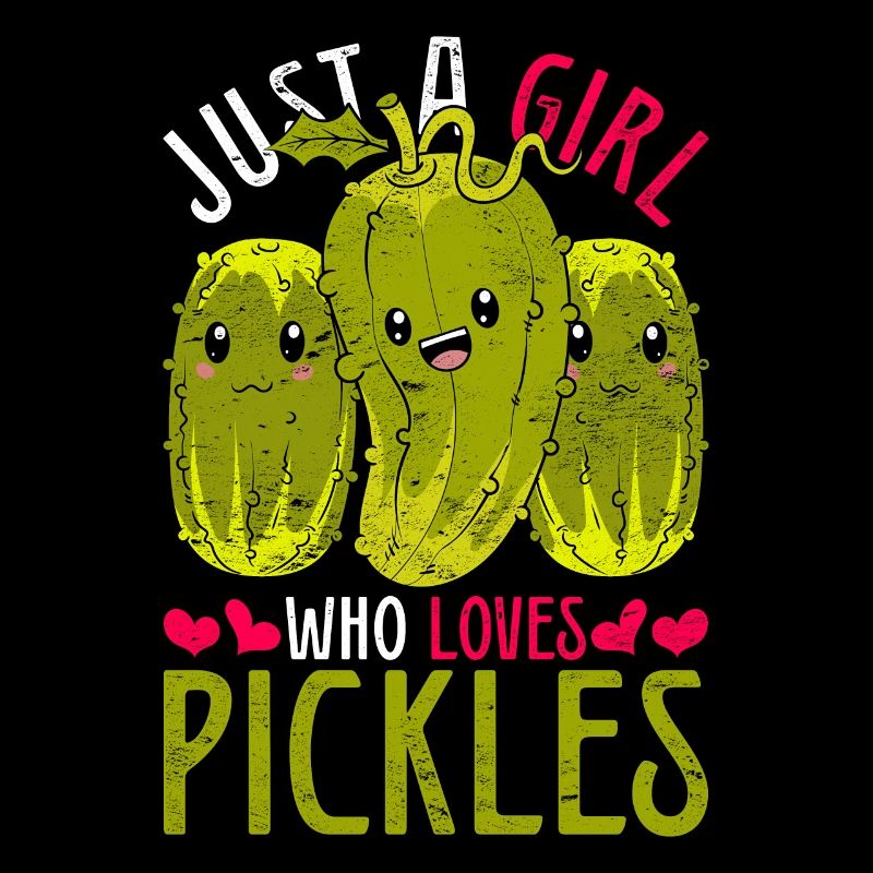 Nur ein Mädchen das Gurken liebt Essiggurke Gurke