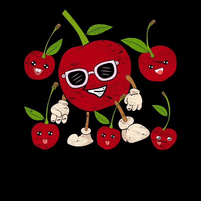 Cool Lunettes de soleil Fruit d’été Cadeau Cerise