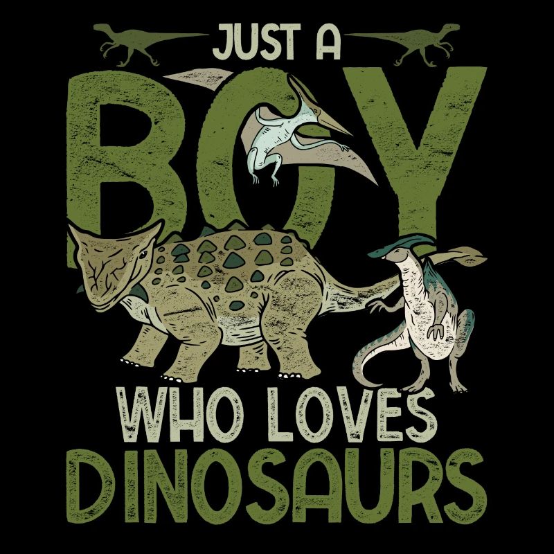 Nur ein Junge der Dinosaurier liebt Paläontologie