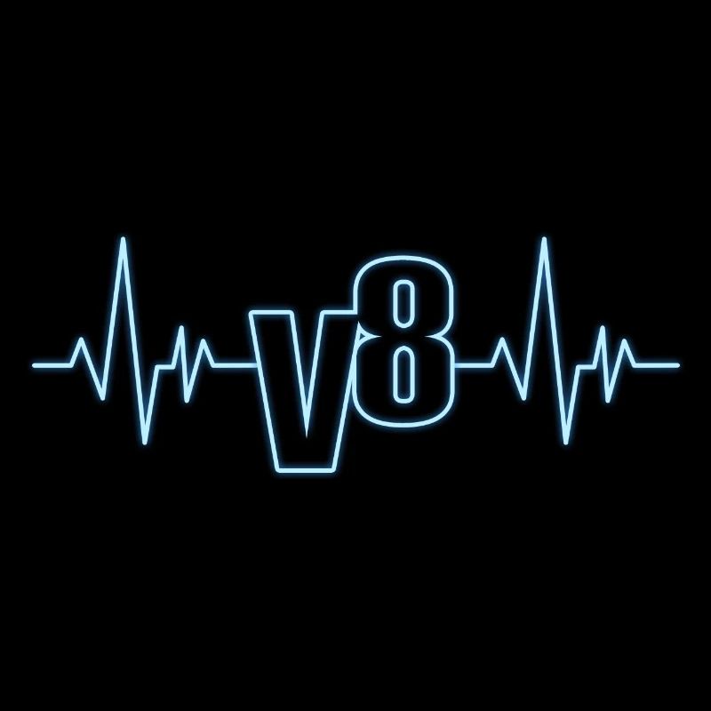 V8 engine heartbeat design for eight-cylinder fans