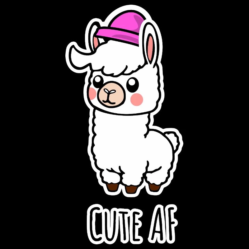 Cute AF Lama Baby oder Alpaka
