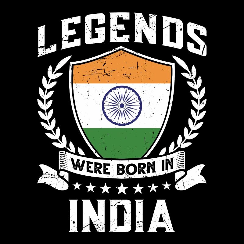 Vintage Design Drapeau Indien Inde