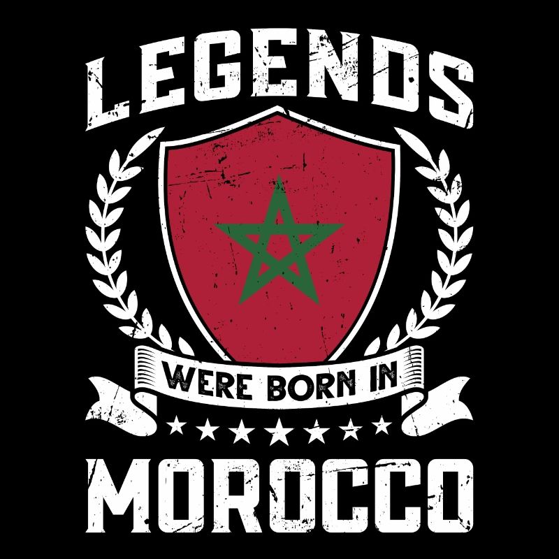 Vintage Design Drapeau Marocain Maroc