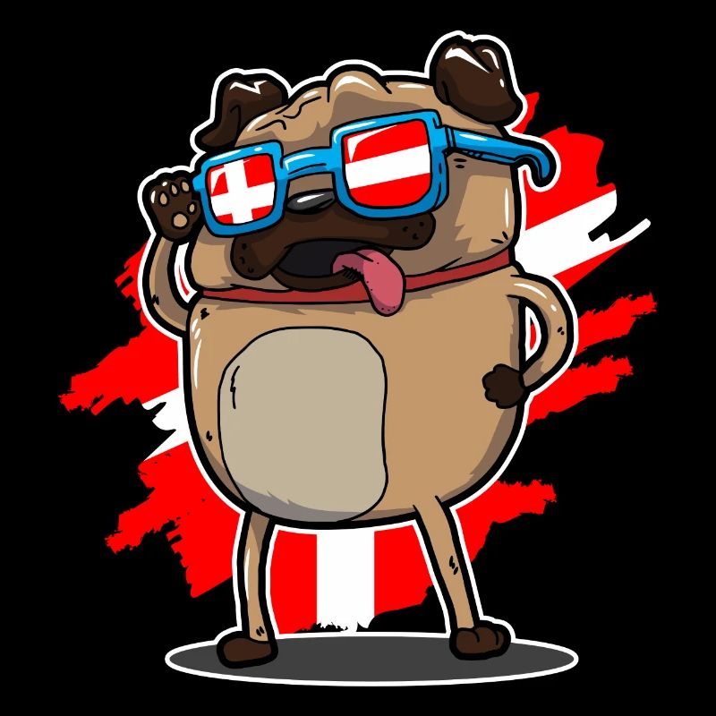 DENMARK PUG SHIRT