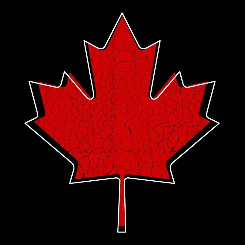 Logo vintage de feuille d'érable du Canada moderne
