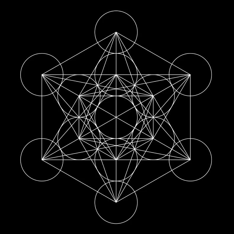 Metatron's Cube White