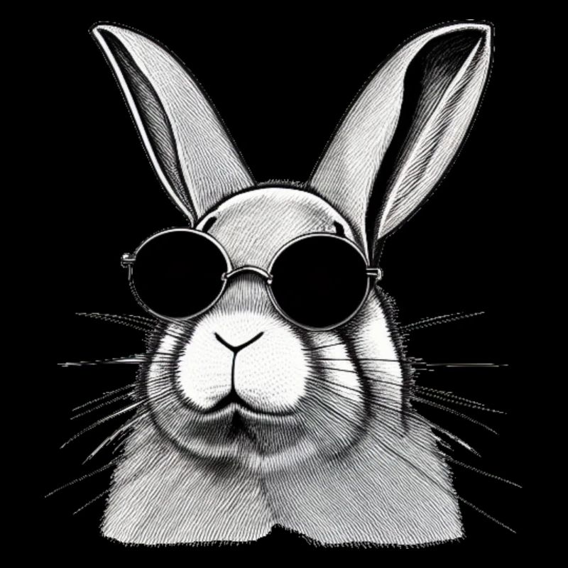 Rabbit Pet Pet Cool Sunglasses Design