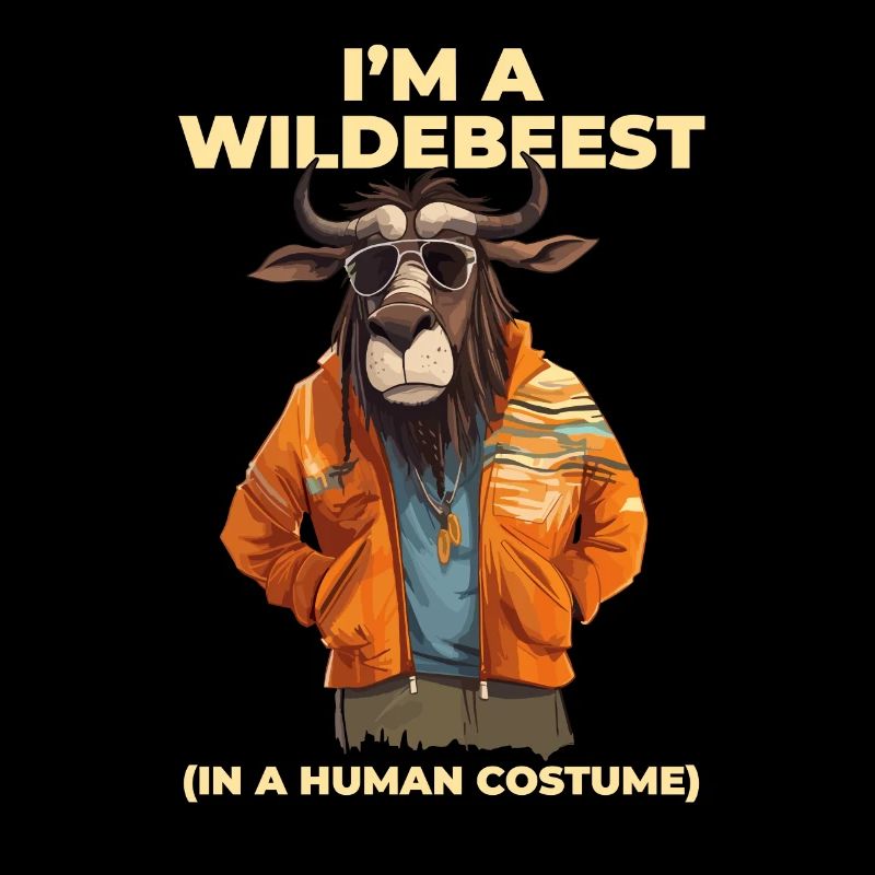 Ich Bin Ein Gnu Witziges Halloween Kostüm Gnu