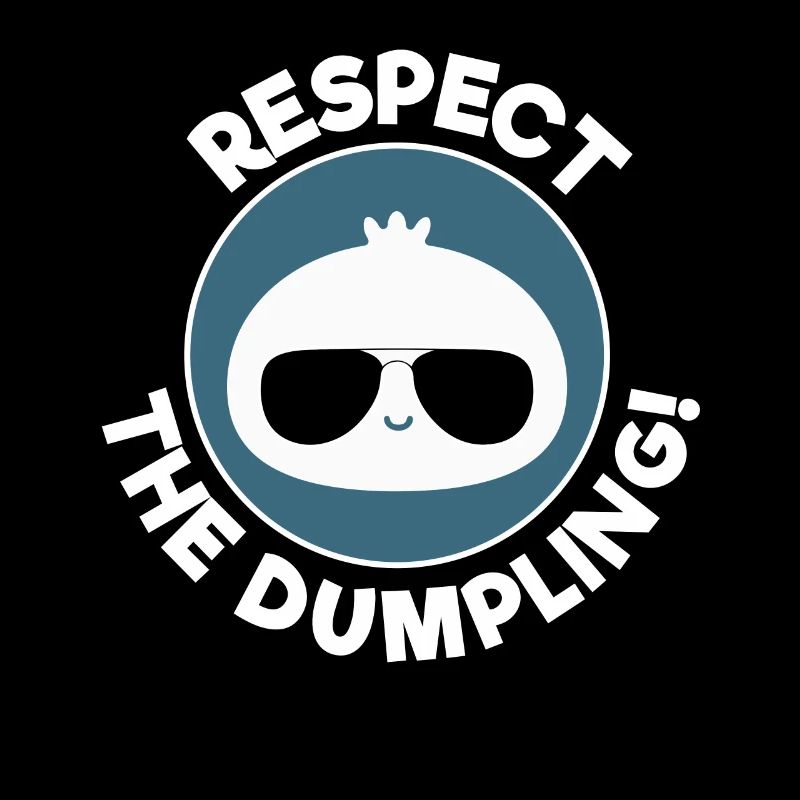 Respecter la boulette Cool Dumpling Illustration
