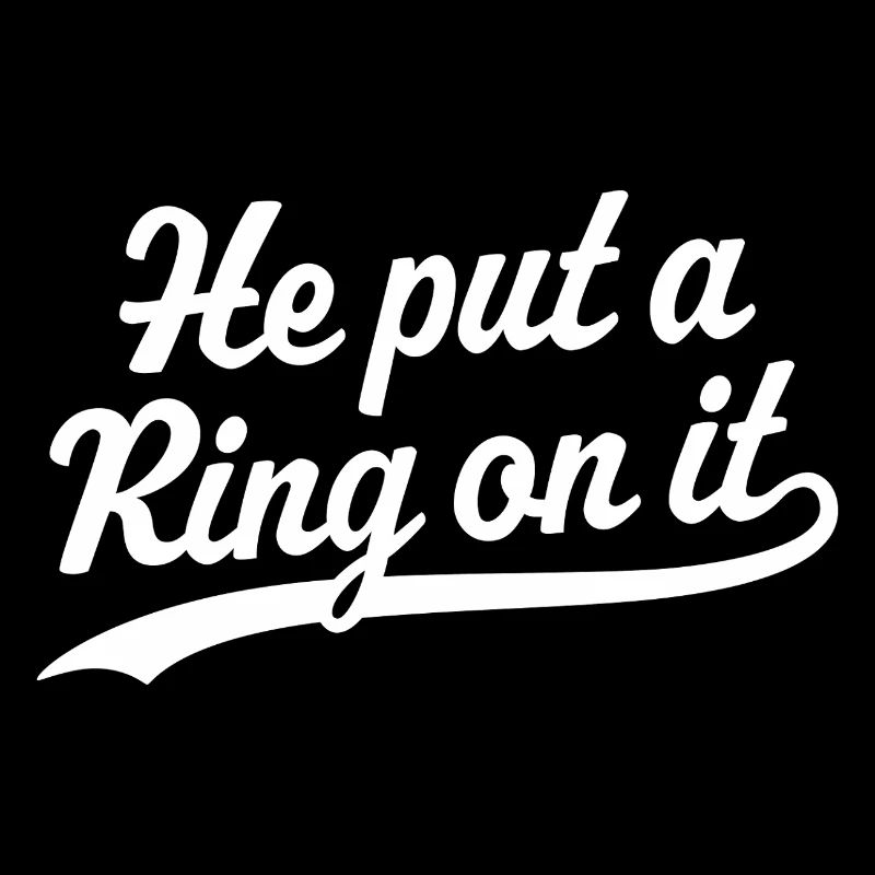 Er steckte einen Ring daran