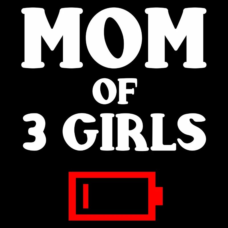 Müde Mutter von 3 Mädchen Mutter von drei Töchtern