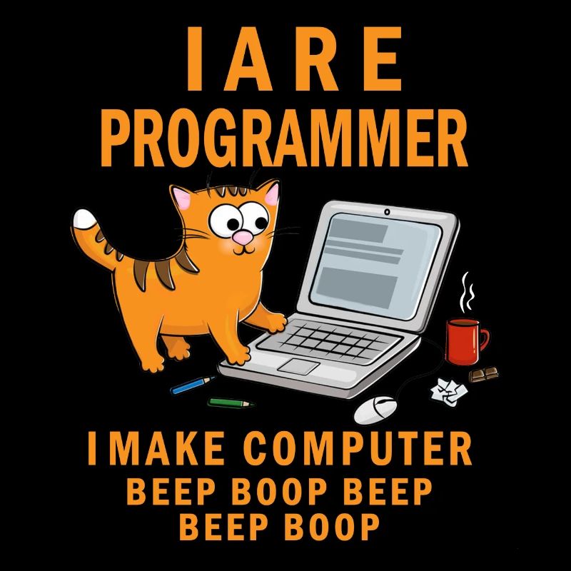 Je suis programmeur Je fais un bip d’ordinateur Boop