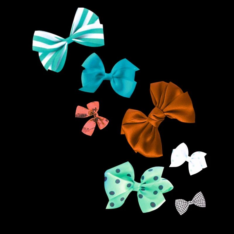 Bows, colorful bows, bow tie, check pattern