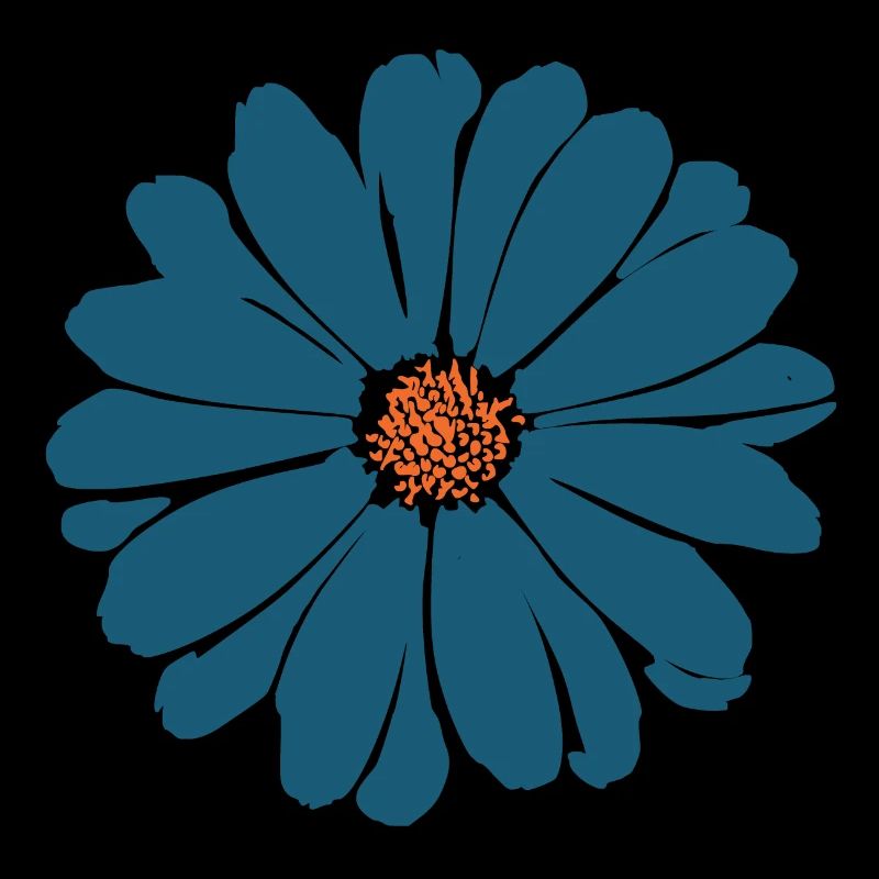 Blume dunkelblau blaue Blume Blumen blau