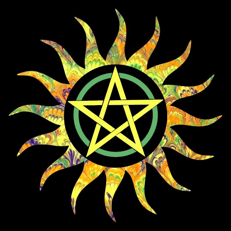 pentagramm in sonne e 258