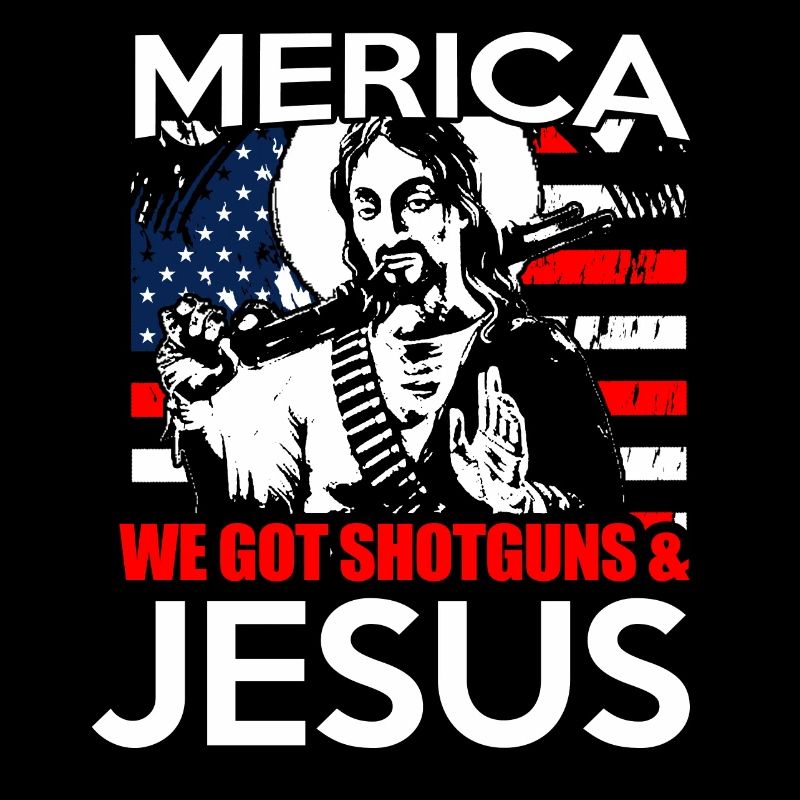 Gun Jesus with Shotgun