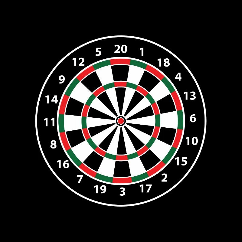 Jeu de fléchettes, fléchettes, 180,