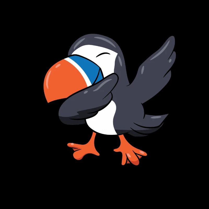 Puffins - DAB, dabbing, dabbing, dancing