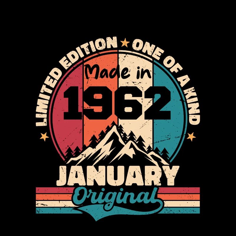Geburtstagsgeschenk Januar 1962 Limited Edition