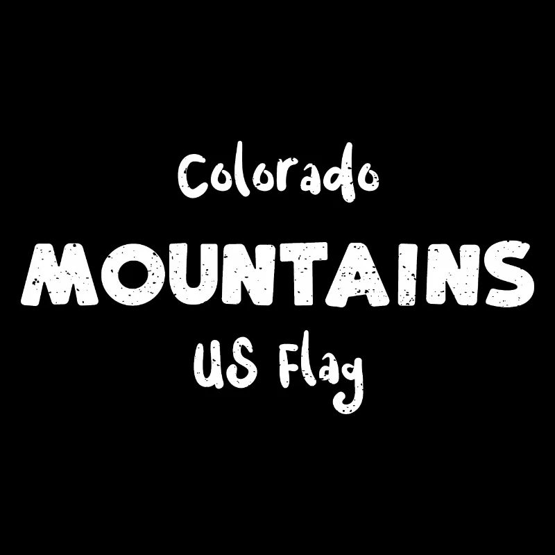 Drapeau américain des montagnes du Colorado