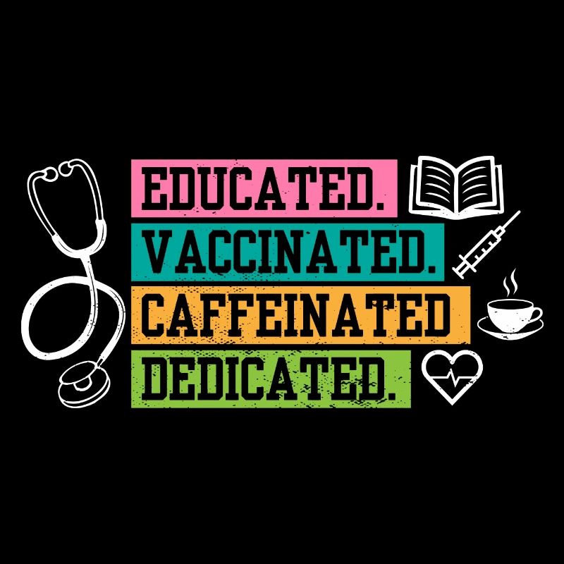 Caffeine Lover Educated Vaccinated Caffeinated