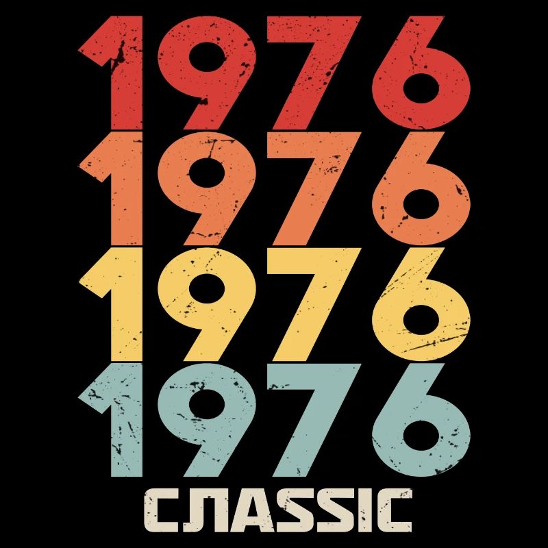 1976 Jubiläum im klassischen Vintage-Stil 1976