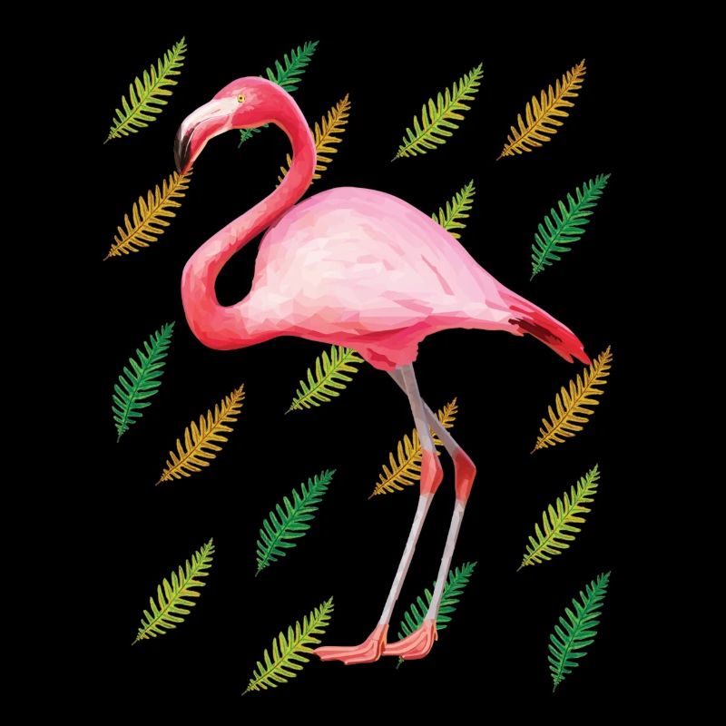Flamingo mit Federn