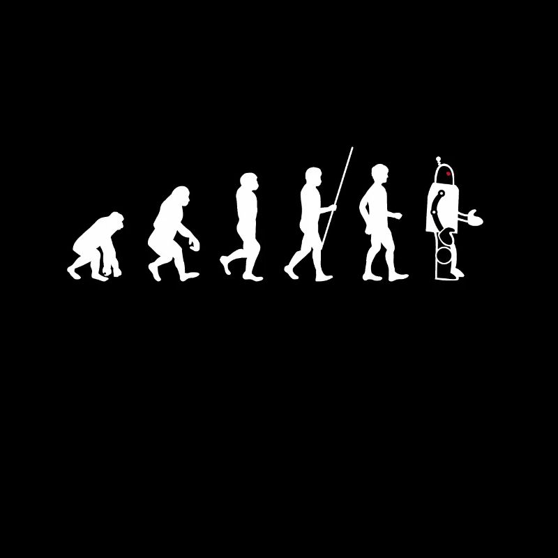 Evolution - Roboter - Weiß