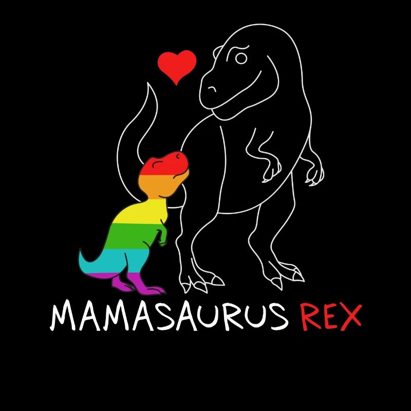 Mamasaurus Rex | Mère | Nouvelle maman Rainbow queer
