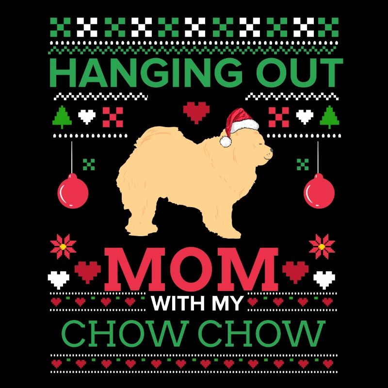 Chowchow hässliche Weihnachten Pullover Xmas Geschenk