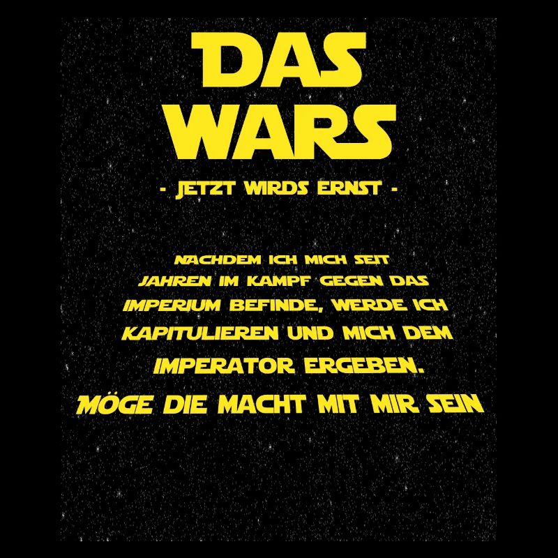 Das Wars jetzt wird ernst Junggesellen Motiv Stern