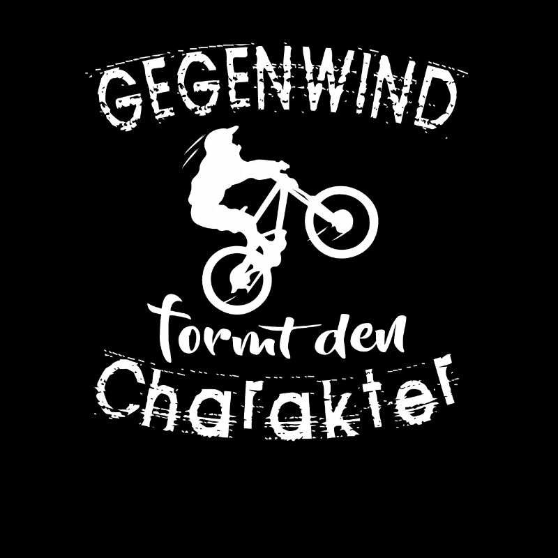 Mountainbiker Gegenwind formt Charakter