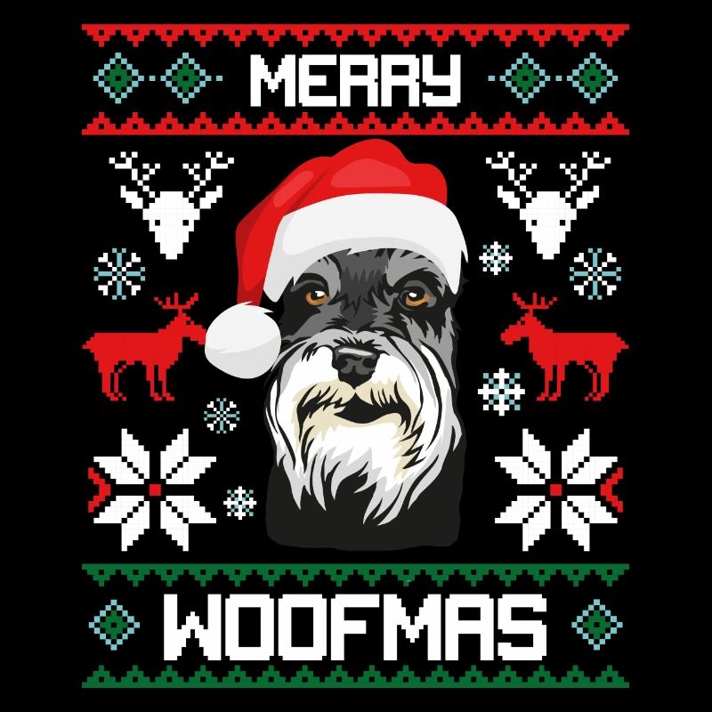 Pull moche de chien schnauzer miniature de joyeux Woofma