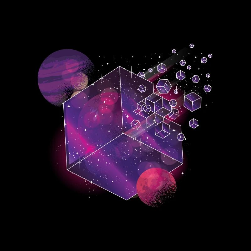 Geometry Shape Space Cube Universe Gift