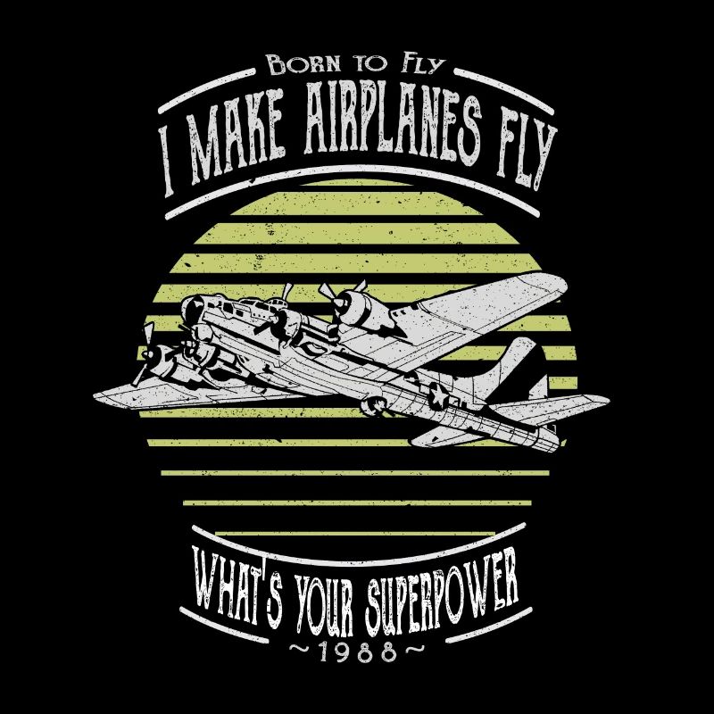 I Let Airplanes Fly Aviator Pilot Funny
