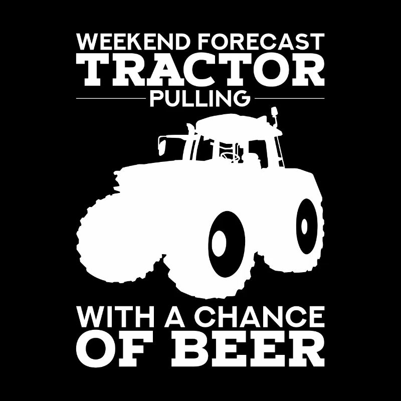 TRACTOR PULLING GESCHENK: Traktor ziehen mit Bier