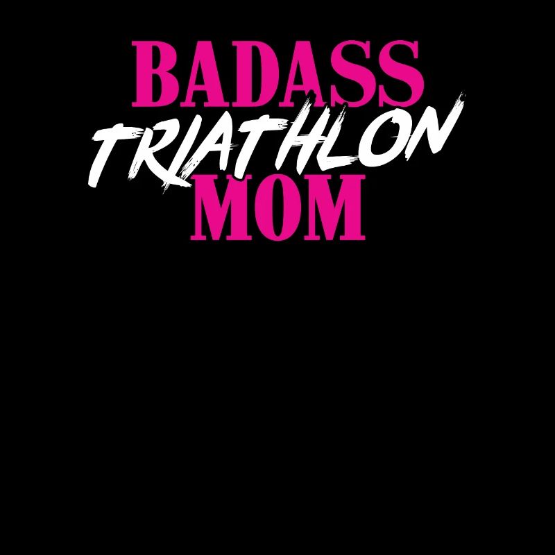 Badass Triathlon Mom Geschenk Triathlet Mutter