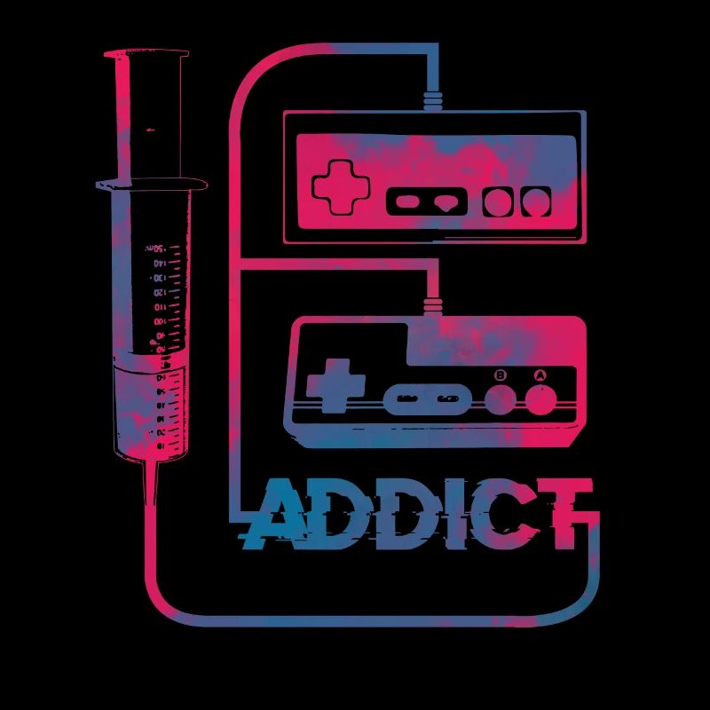 Gaming Gamer Addict Seeks TShirt Gift
