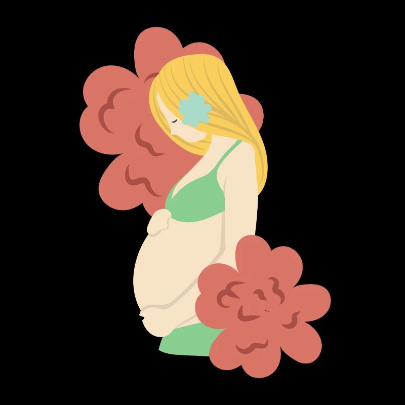 Cadeau de naissance de grossesse de fleurs