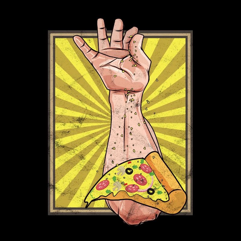 Salt Bae Pizza Meme Geschenk Tshirt