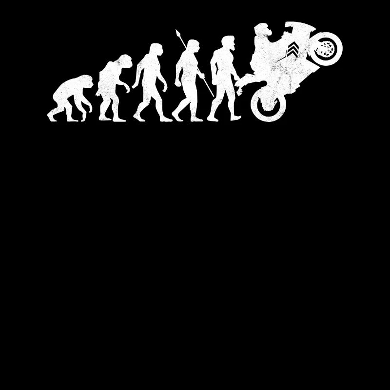 Biker Motocycliste Moto Evolution