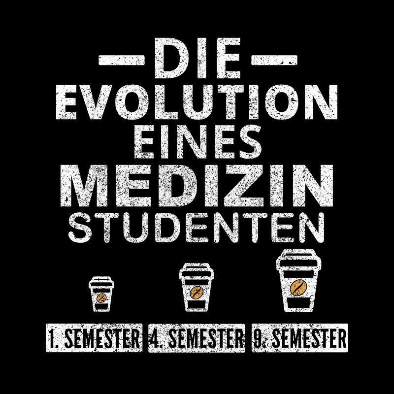 Medizin Student Kaffee Evolution Geschenk