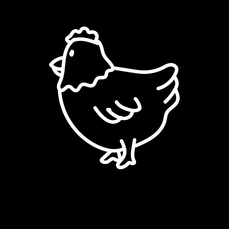 Cute chicken drawing