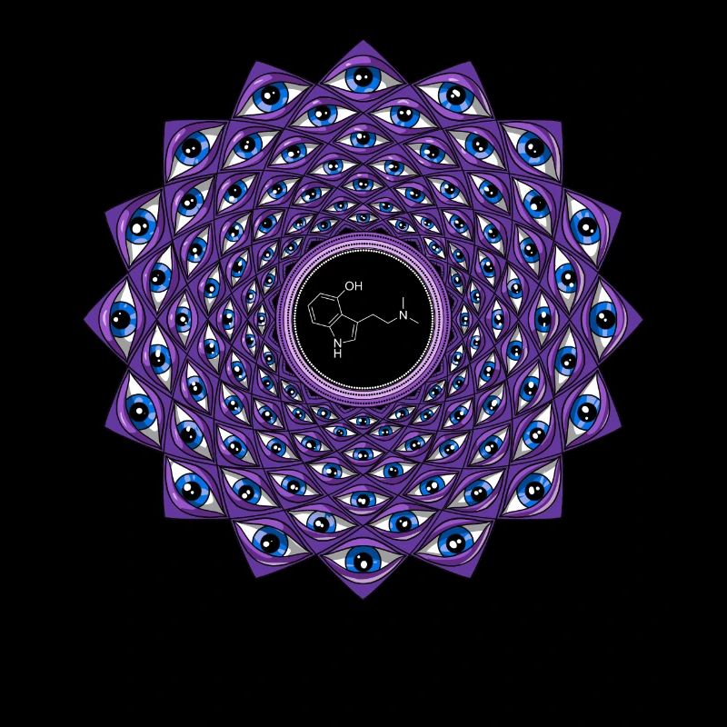 Voyage de molécule DMT psychédélique
