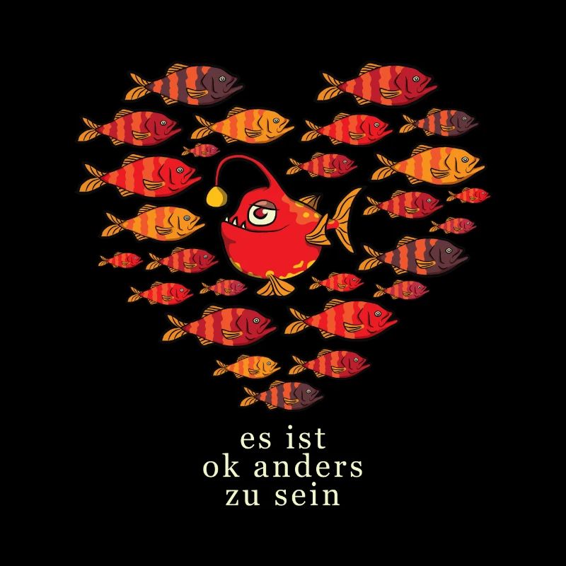 C'est bien d'être différent Variété colorée de poisson