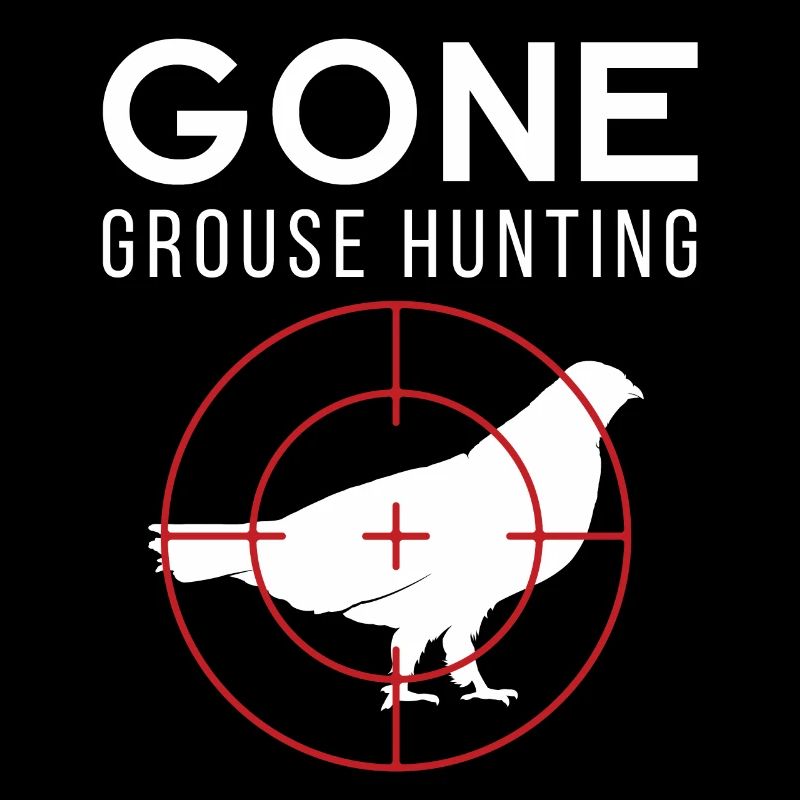 Hunter Gift Gone Grouse Hunting Grafik