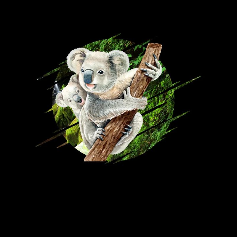 Mama Koala Bear avec bébé